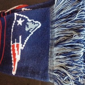 Patriots Knit Scarf New England   Red White Blue  62" x 6"